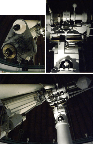 天文台歴史館の屈折望遠鏡